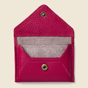 Mini Envelope Wallet With RFID protection - Berry