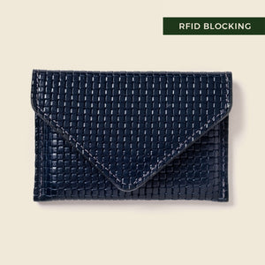 Mini Envelope Wallet With RFID protection - Navy Limited Edition