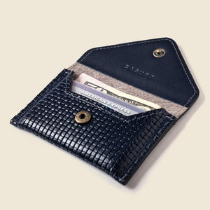 Mini Envelope Wallet With RFID protection - Navy Limited Edition