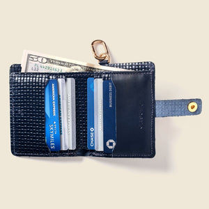 Wallet with Snap and Key Ring - Navy Limited Edition