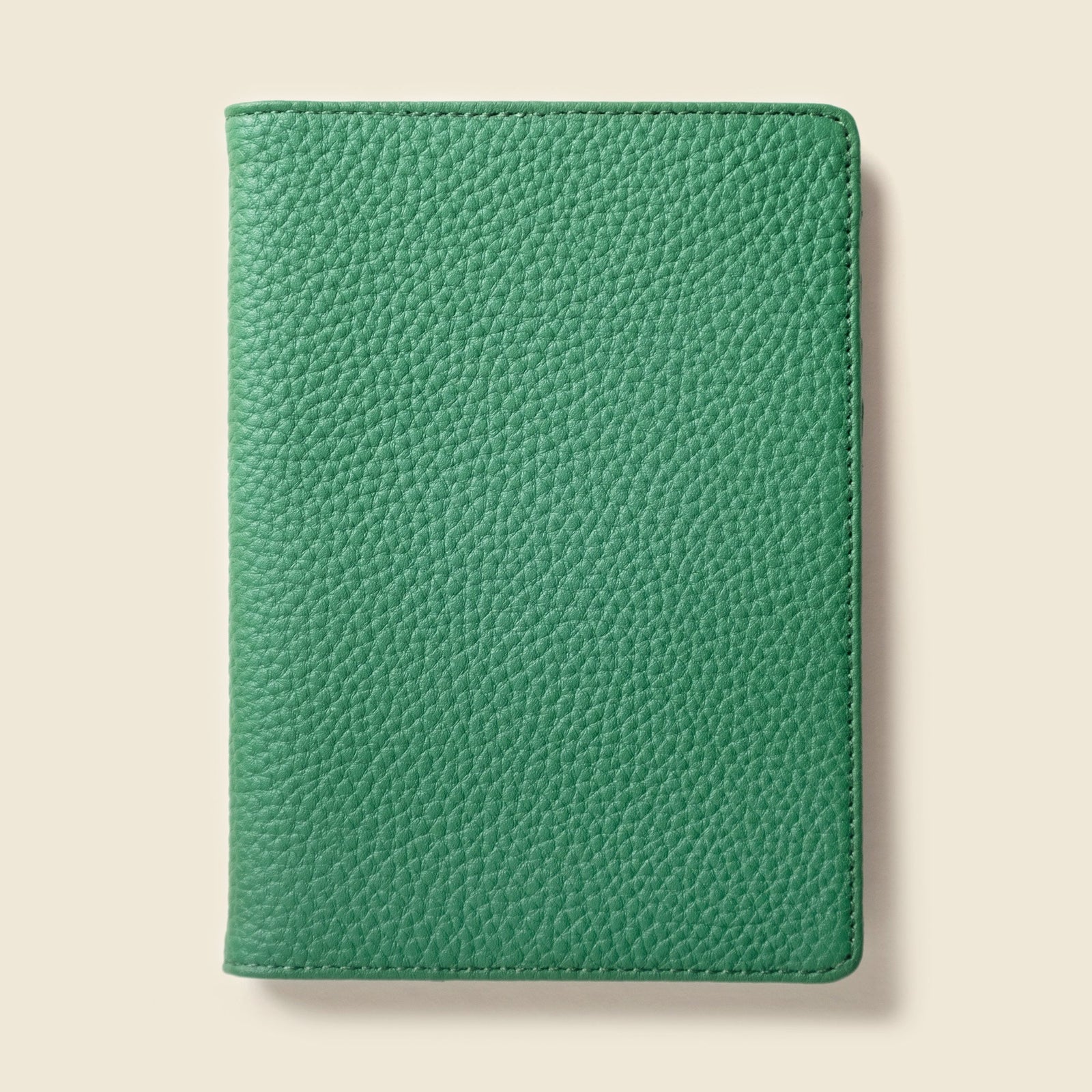 Leather Passport Wallet with RFID - Green