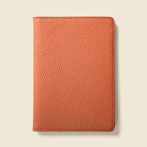 Leather Passport Wallet with RFID - Tan