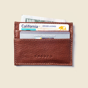 Slim Card Holder Wallet with RFID Protection - Chocolate