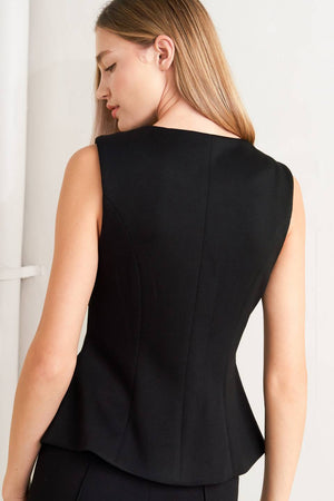 GLOSSY GLAM WOVEN VEST