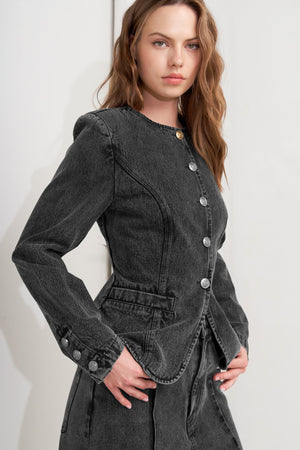 GRAPHITE MUSE DENIM JACKET