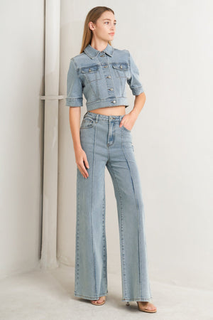 ON MY WAY DENIM JUMPSUIT