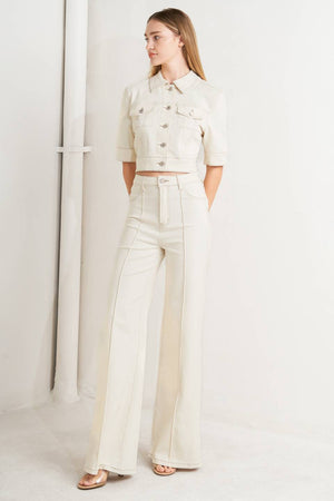 MODERN NEUTRAL TWILL JACKET