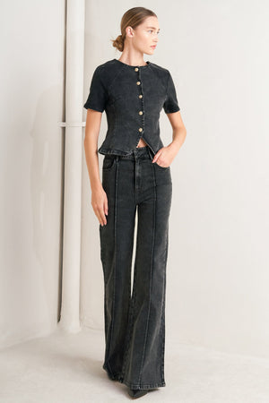 ELEGANT EVERYDAY LOOK DENIM JACKET