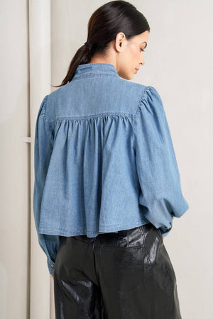 SOFT SIGNAL LIGHT INDIGO DENIM JACKET