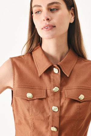 Sahara Edit Woven Crop Top