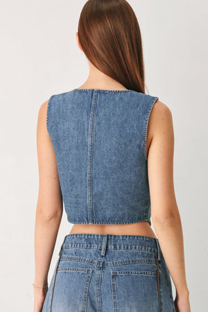 WESTERN MUSE DENIM VEST