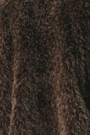 COZY IN THE CITY BELTED FAUX FUR MIDI COAT