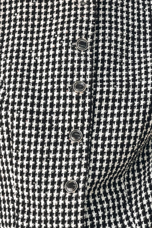 CHECKED IN SPARKLE HOUNDSTOOTH VEST