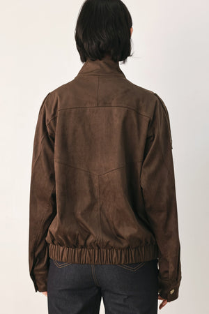 DOWNTOWN DARLING FAUX LEATHER BOMBER JACKET
