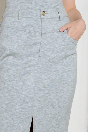 LOVELY BY NATURE KNIT MIDI SKIRT