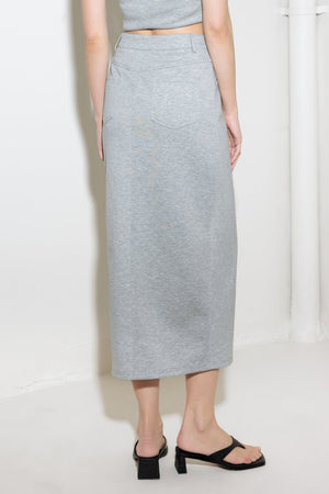 LOVELY BY NATURE KNIT MIDI SKIRT