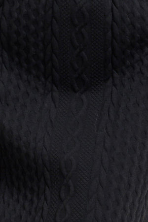 URBAN LUXE COMMAND KNIT MIDI SKIRT