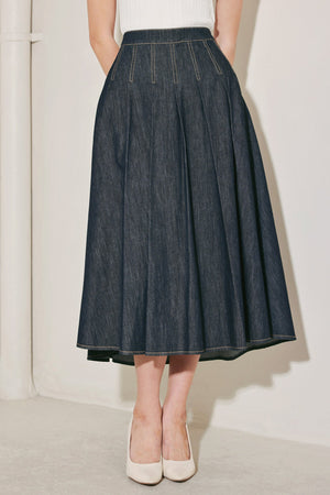 MAIN STAGE CLASSIC DENIM CIRCLE SKIRT