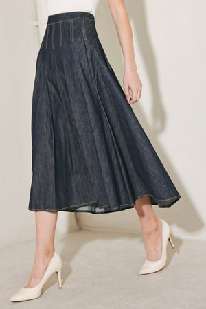 MAIN STAGE CLASSIC DENIM CIRCLE SKIRT