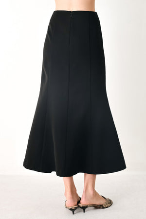 EVERYDAY PERFECTION WOVEN MIDI SKIRT