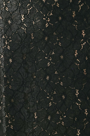 NOIR LACE AFFAIR BLACK/NUDE LACE PENCIL SKIRT