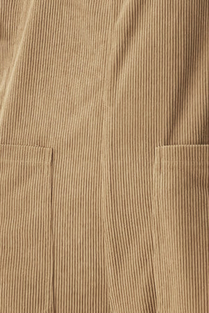 CARAMEL SLOUCHY CORDUROY JUMPSUIT