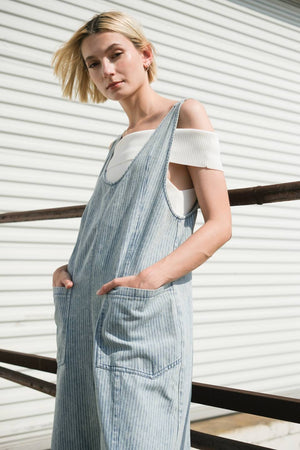 JOURNEY OF LOVE DENIM JUMPSUIT