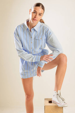 HOLD ME CLOSE WOVEN ROMPER