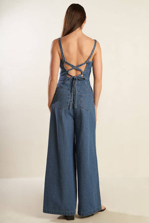 CLEAN GIRL DENIM JUMPSUIT