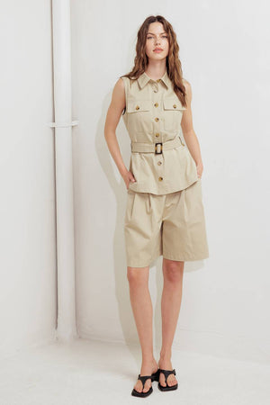 MODERN VOYAGER WOVEN BERMUDA SHORT