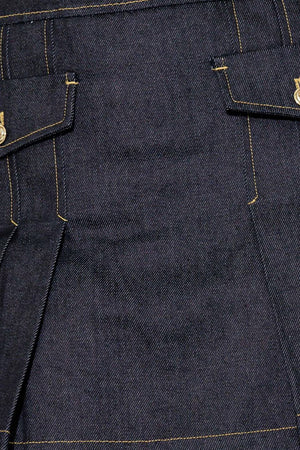 A FRESH PICK INDIGO DENIM SKORT