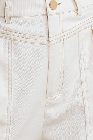 Simply Mine Cream Woven Short