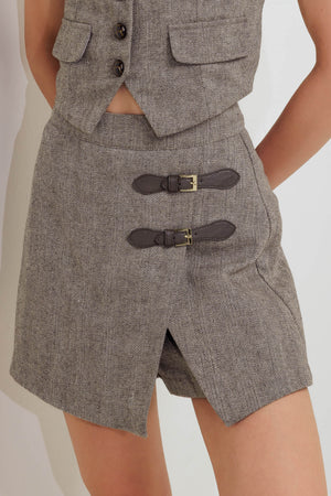 TAILORED COOL WOVEN SKORT