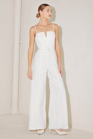 Arctic Elegance Woven Jumpsuit