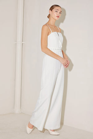 Arctic Elegance Woven Jumpsuit