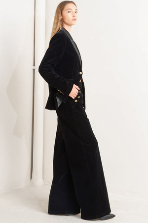 MIDNIGHT VELVET BONDED PANTS