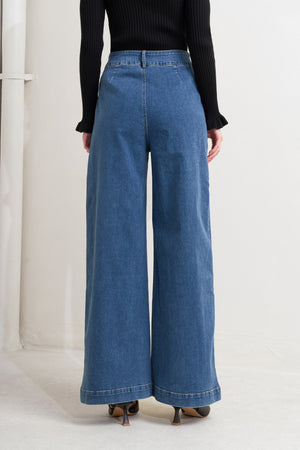 TIMELESS BLUE DENIM PANTS