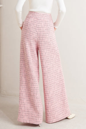 ROSÉ EDGE ENSEMBLE TWEED PANTS