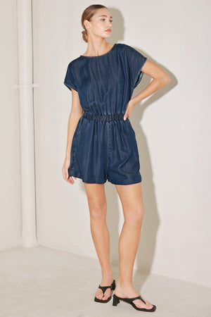 MODERN MARINA WOVEN ROMPER