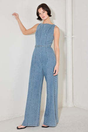 ELEVATED EDGE DENIM JUMPSUIT