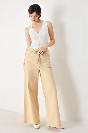 Modern Sand Woven Pants