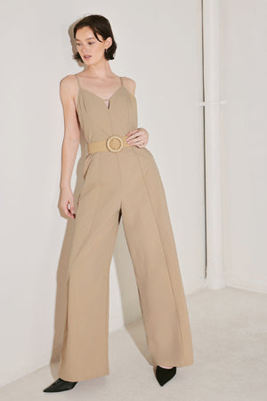 Neutral Goddess Woven Jumpsuit