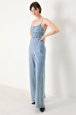 Skyline Sweetheart Denim Jumpsuit