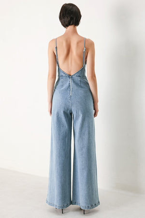 Skyline Sweetheart Denim Jumpsuit