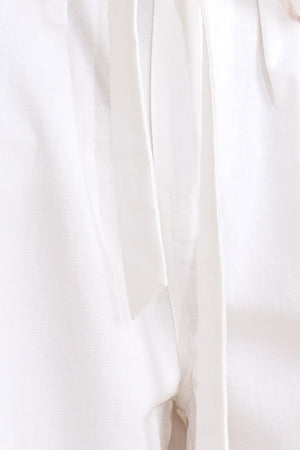 White Drift Woven Cargo Pants