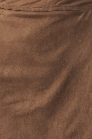 SUEDE ESCAPE UTILITY SKORT