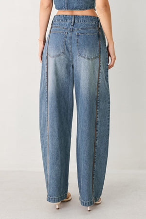 WESTERN MUSE DENIM BALLON PANTS