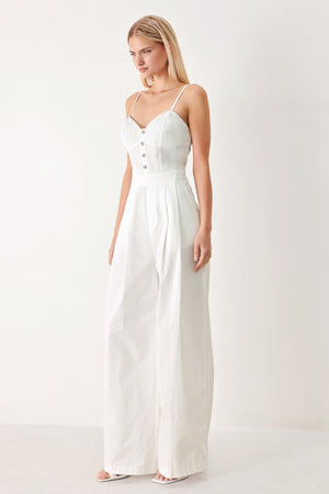 TRUE LOVE LOOK WOVEN JUMPSUIT