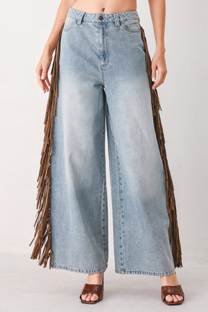 NASHVILLE SIDE WASHED DENIM PANTS