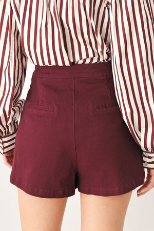 MERLOT RIDGE WOVEN SKORT
